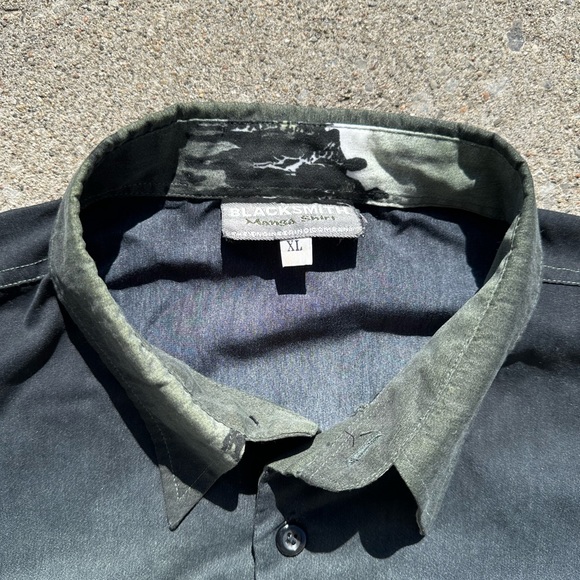 Vintage Blacksmith Japanese Manga Shirt Samurai 90's Button Long Sleeve size XL - Picture 11 of 14